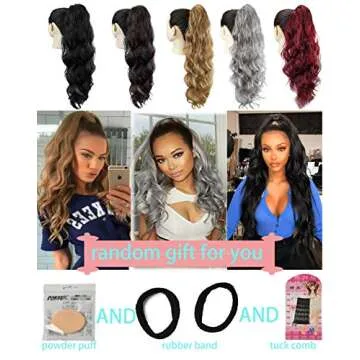 Stylish 24 Inch Body Wave Ponytail Extension for Women