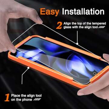 Milomdoi 3 Pack Tempered Glass Screen Protectors for Google Pixel 9A