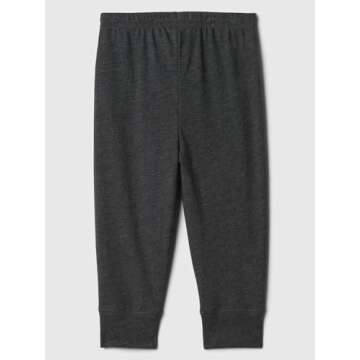 GAP Boys Pull-On Jogger Pants Charcoal HTHR Grey 3-6M