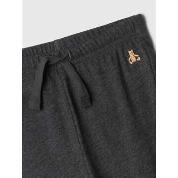 GAP Boys Pull-On Jogger Pants Charcoal HTHR Grey 3-6M