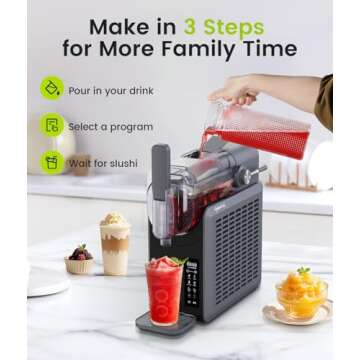 CyberChill Slushie Machine - Perfect Frozen Drinks Made Easy