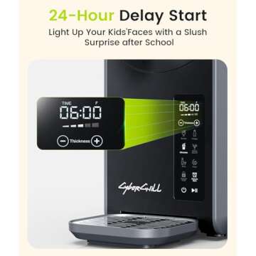 CyberChill Slushie Machine - Perfect Frozen Drinks Made Easy