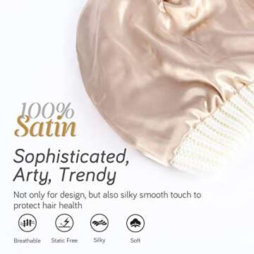 FURTALK Winter Beanie Hat for Women, Satin Lined Knit Cap