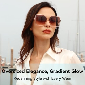 Dollger Oversized Square Sunglasses For Stylish Sun Protection