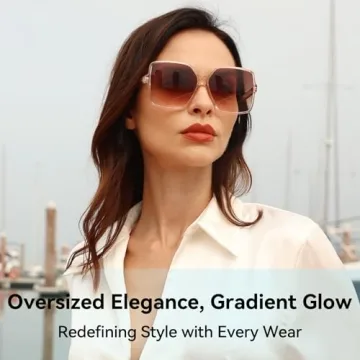 Dollger Oversized Square Sunglasses For Stylish Sun Protection