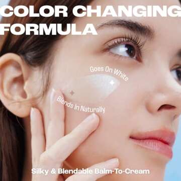 BLANC Cover Cream Stick V w/Detachable Brush - Korean Skin Care Concealer Stick Cream Foundation Makeup Stick w/Collagen, Desert Plant & Flower Oil Extracts (201 Light Stick Foundation, 0.45 oz)