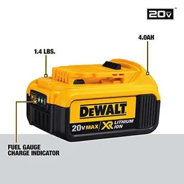 DEWALT 20V MAX* Cordless Impact Wrench Kit with Hog Ring, 1/2-Inch (DCF880HM2), Yellow