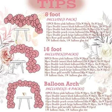 Boho Pink Balloon Arch Kit for Stylish Celebrations