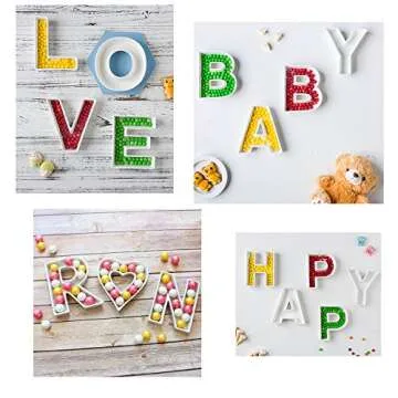 Coffeezone Small Candy Dishes in Porcelain Name Letters for House Party Decor and Gifts (Letter K)