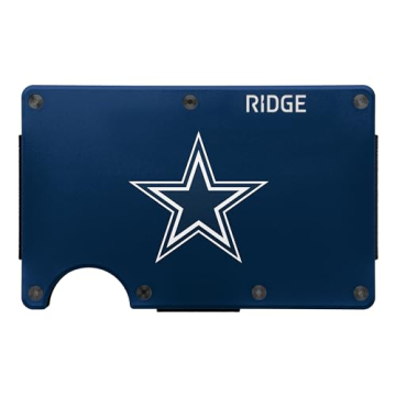 The Ridge NFL Wallet - Dallas Cowboys - Slim Wallet, Card Holder, Carry up to 12 Cards RFID Safe, Bl...
