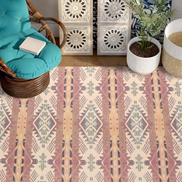 KIMODE Bohemian Cotton Rug for Stylish Comfort and Durability