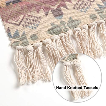 KIMODE Bohemian Cotton Rug for Stylish Comfort and Durability