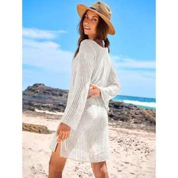 ANRABESS Women Swimsuit Coverup Stylish Crochet Beachwear
