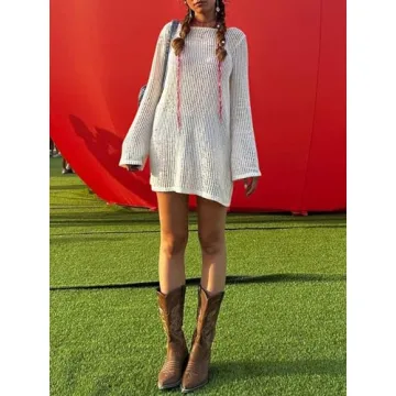 ANRABESS Women Swimsuit Coverup Stylish Crochet Beachwear