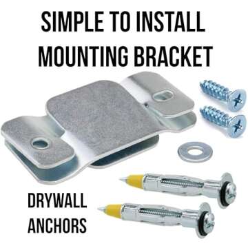 CALIKIWIPROS Pro League Decorative Durable Painted Solid Wood Wall Mount Mini Basketball Hoop Set, Includes 9’ Hoop and 5 Mini basketballs, Unique Look or Choose a Team Color. (BW)