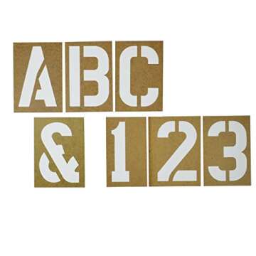 Duro by Graphic Products Stencil-It Oil Board Stencil Set, 6"