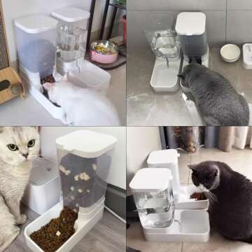 Hamiledyi Automatic Dog Feeder & Water Dispenser Set