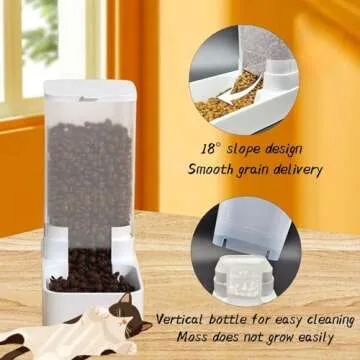 Hamiledyi Automatic Dog Feeder & Water Dispenser Set