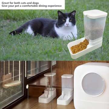 Hamiledyi Automatic Dog Feeder & Water Dispenser Set