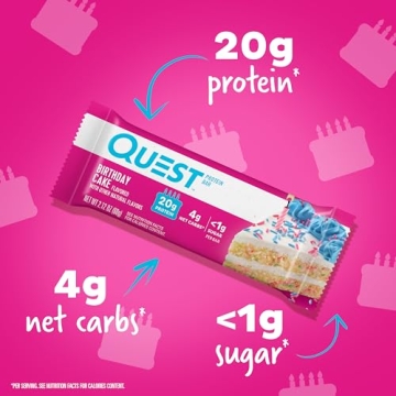 Quest Birthday Cake Protein Bars - High Protein Low Carb