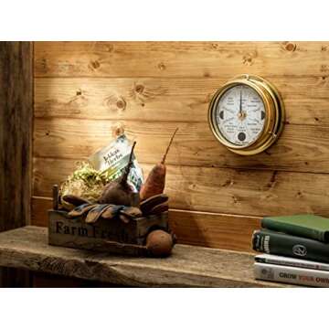 Tabic Classic Brass Moon Gardening Clock - Lunar Harmony Guide with Moon Clocks -Essential Gardening...