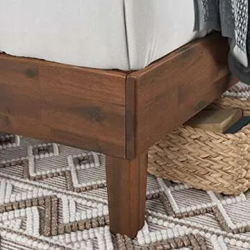 ZINUS Marissa Deluxe Wood Platform Bed Frame, No Box Spring Needed, Wood Slat Support, Easy Assembly, Queen