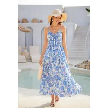 Chic Women Floral Maxi Dress for Summer Events