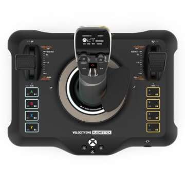 Turtle Beach VelocityOne Flightstick Universal Simulation Controller Joystick for Air & Space Combat Simulation - Xbox Series X, Xbox Series S, Xbox One, Windows 10, and Windows 11 PCs