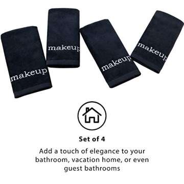 Truly Lou Luxury Black Makeup Removal Towel Set | 4 Pack