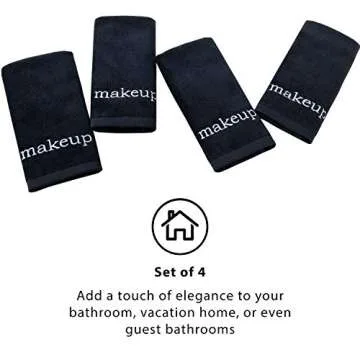 Truly Lou Luxury Black Makeup Removal Towel Set | 4 Pack