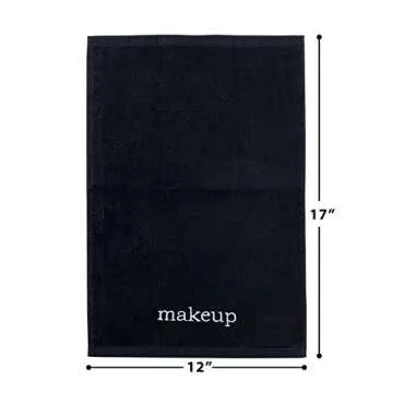 Truly Lou Luxury Black Makeup Removal Towel Set | 4 Pack
