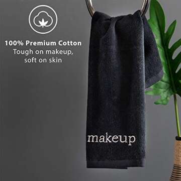Truly Lou Luxury Black Makeup Removal Towel Set | 4 Pack