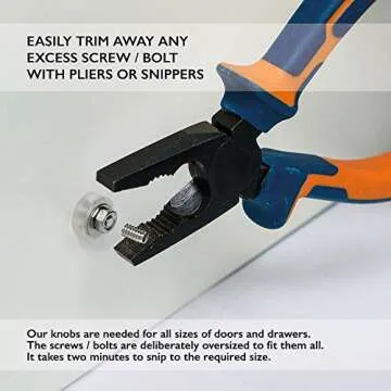 TRINCA-FERRO Set of 6 Ceramic Striped Round Bone Knob Kitchen Cabinet Cupboard Door Dresser Wardrobe and Drawer Pull for Bahtroom | Bedroom | Office | Kitchen