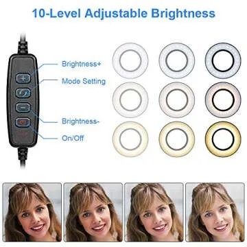 Rovtop Selfie Ring Light with Cellphone Holder