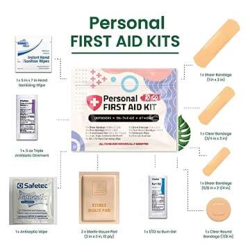 First Aid Emergency Medical Kit Mini and Travel Size - | Great for Kids, Schools, Business, Hiking, ...
