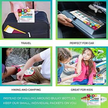 First Aid Emergency Medical Kit Mini and Travel Size - | Great for Kids, Schools, Business, Hiking, Camping | Wound Care Products (Abstract) (1)