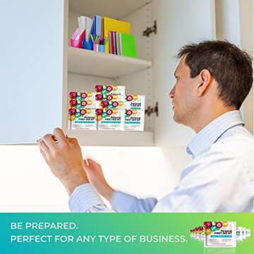 First Aid Emergency Medical Kit Mini and Travel Size - | Great for Kids, Schools, Business, Hiking, Camping | Wound Care Products (Abstract) (1)