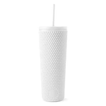 Simple Modern Plastic Matte Studded Tumbler with Lid and Straw | Reusable BPA Free Iced Coffee Cups ...