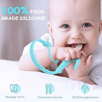 SHARE&CARE Baby Banana Teether and Toothbrush for Infants