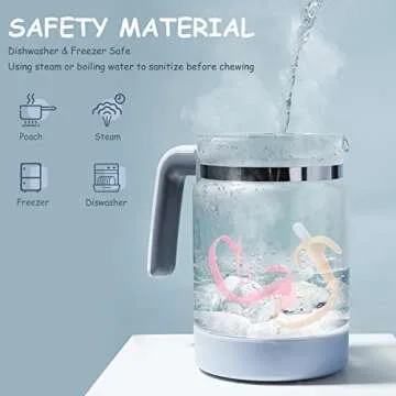 SHARE&CARE Baby Banana Teether and Toothbrush for Infants