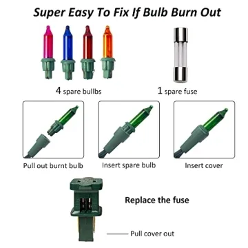 Dazzle Bright 30FT Christmas Mini String Lights - 150 Bulbs