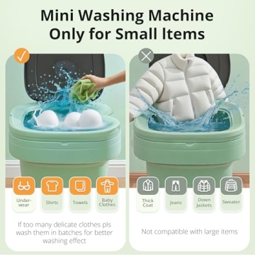 Portable Washing Machine for Small Spaces and Travel - 16L Size