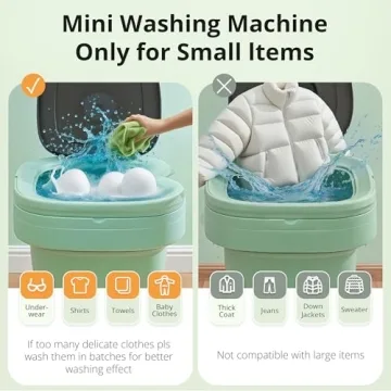Portable Washing Machine for Small Spaces and Travel - 16L Size