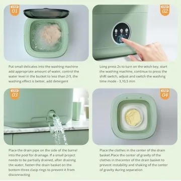 Portable Washing Machine for Small Spaces and Travel - 16L Size