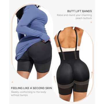 SHAPELLX Tummy Control Shapewear Corset Shorts Tummy Control Body Shaper for Women Butt Lifting Shap...