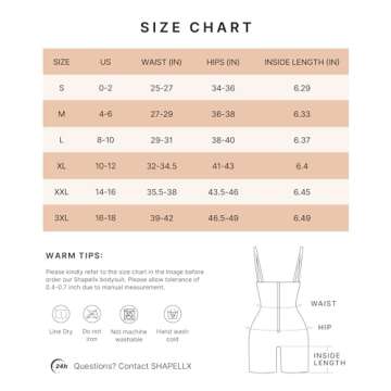 SHAPELLX Tummy Control Shapewear Corset Shorts Tummy Control Body Shaper for Women Butt Lifting Shapewear Bodysuit