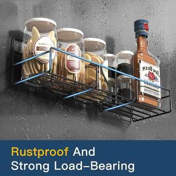 Zyerch 4 Pack Magnetic Spice Rack Organizer, Space Saver for Refrigerator and Microwave Oven, Metal ...