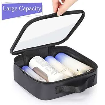 Sightor Clear Makeup Bag, 2Pcs TSA Approved Toiletry Bag Air Travel Cosmetic Bag Quart Size PVC Travel Toiletries Bag for Women Men