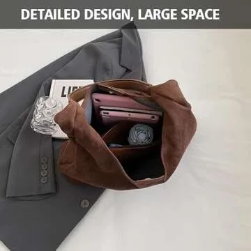 Stylish & Versatile Suede Handbag for Women