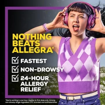 Allegra Non-Drowsy Antihistamine 180mg for 24HR Relief